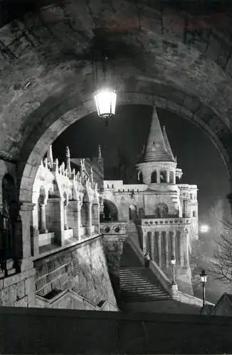 Hungary Budapest Fisher's bastion night