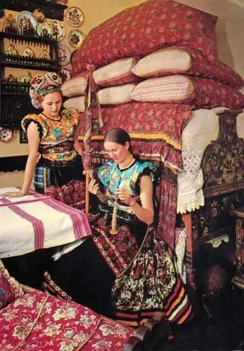 Hungary Mezokovesd peasant traditional costume 1975