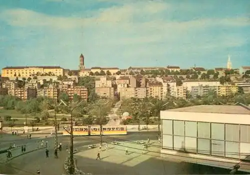 Hungary Budapest meadow with the Southrailwaystation