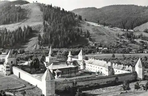 Romania Manastirea Sucevita monument istoric sec XVI vedere generala