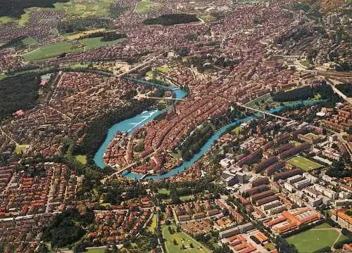 Switzerland Berne aerial view