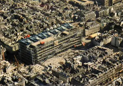 France Paris aerial view of the Art and culture center