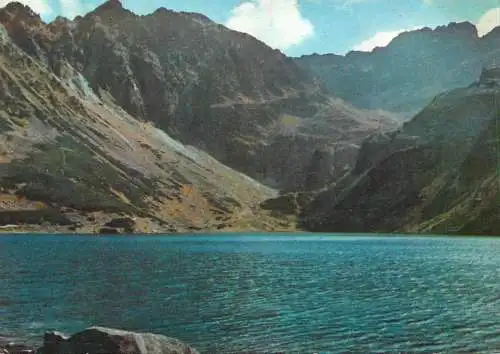 Slovakia Tatry Wysokie mountain and lake