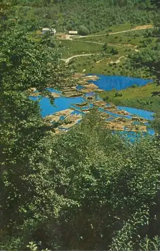 Romania Bicaz Lacul de acumulare 1967