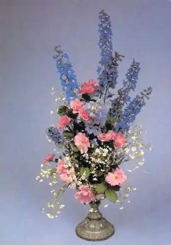 Flower postcard Hungary flower vase