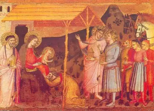 Hungary religious icon painting Kellemes Karacsonyt Merry Christmas