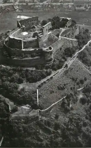 Romania Cetatea Devei monument istoric sec XV aspect aerian