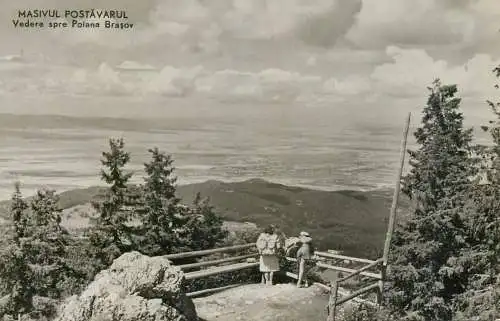 Romania vedere spre Poiana Brasov de pe Masivul Postavaru
