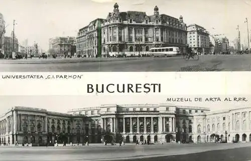 Romania Bucuresti diverse imagini carte postala
