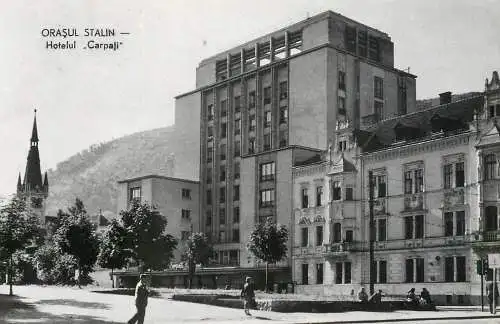 Romania vedere Orasul Stalin/Brasov Hotel "Carpati"