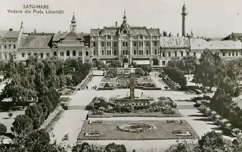 Romania Satu Mare aspect din "Piata Libertatii"