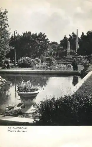 Romania Sf Gheorghe vedere din parc