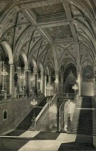 Hungary Budapest Parliament staircase