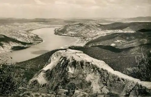 Hungary Dunakanyar aerial view