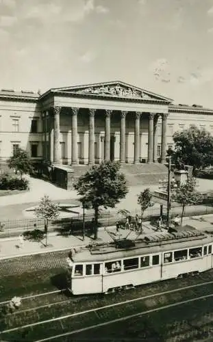 Hungary Budapest Hungarian National Gallery tramway aerial view