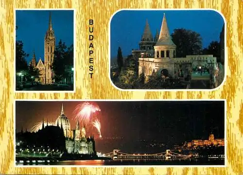 Hungary Budapest landmarks fire works