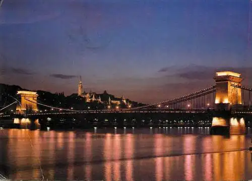 Hungary Budapest chain bridge