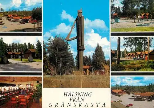 Sweden Halsning fran Granrasta soldier statue