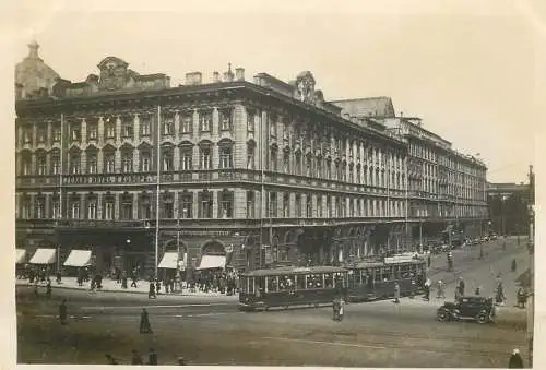 Russia Leningrad center street and tram