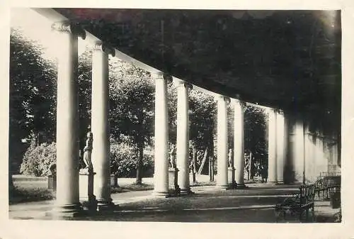 Russia Leningrad palace gardens and statues