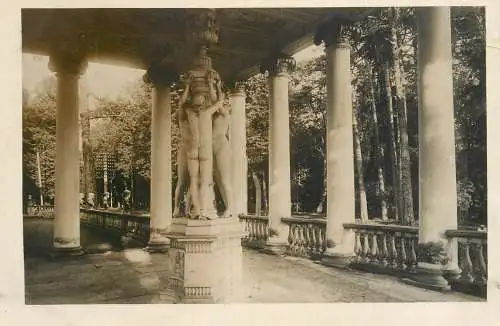 Russia Leningrad pagoda and statue
