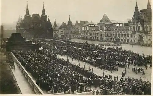 Russia Moscow Red square demonstration Roten Platz 1931