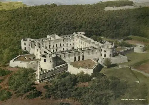 Sweden Borgholm Slottsruinen aerial