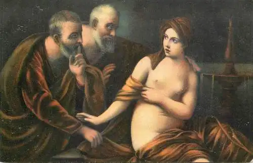 Guido Reni - Susanna im Bade, Stengel fine art postcard