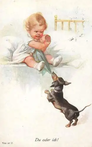 Dackel Teckel Dachshund Girl Doll 1930