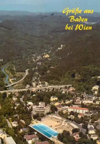 Austria Wien Baden bei Wien aerial