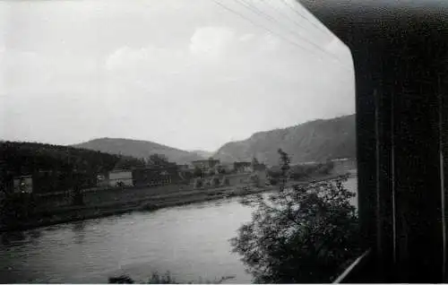Allemagne foto city1965 Elba river and bridge