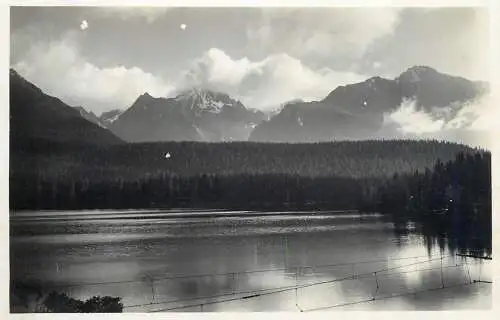 Slovakia Vysoke Tatry  Strbske Pleso picturesque scenery panoramic view