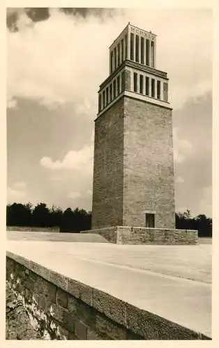 Germany Weimar Mahn u. Gedenkstatte Buchenwald Turm mit Feierplatz