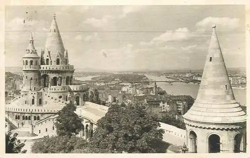 Hungary Budapest Fisher's Bastion & Margaret Island