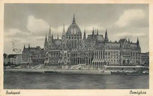 Hungary Budapest Parliament Palace from across Danube