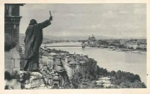 Hungary Budapest view from St Gellert Mount