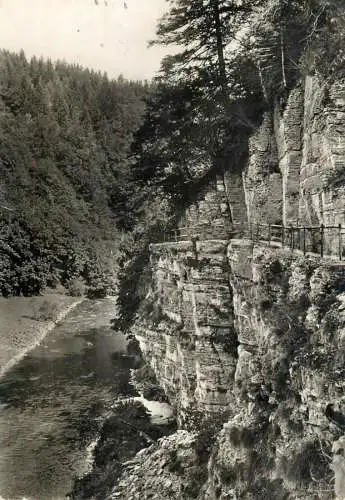Germany Sudliche Schwarzwald Wutachschlucht mit Felsengalerie
