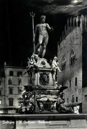 Italy Bologna Il Nettuno - notturno