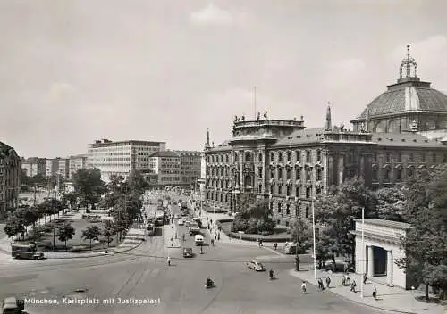 Germany Munchen Karlsplatz mit Justizpalast
