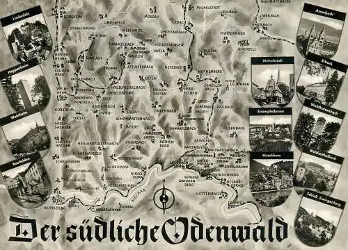 Germany Der sudliche Odenwald map area