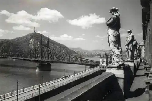 Hungary Budapest Szabadsag bridge & Gellert Mount