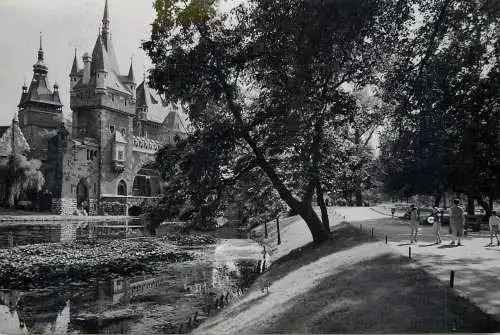 Hungary Budapest Vajdahunyad Castle (Agricultural Museum) partial view