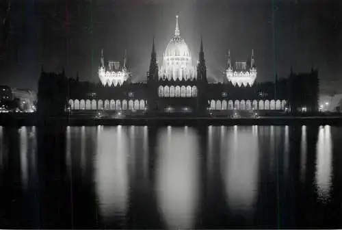 Hungary Budapest Parliament night view