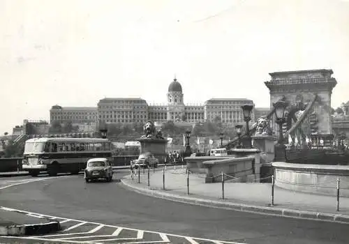 Hungary Budapest Chain Bridge & the Castle cityscape