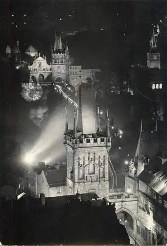 Czech Republic Praha Mala Strana Bridge Towers Charles Bridge & Old Town Bridge Tower nocturnal view