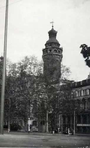 Allemagne foto city1965 Leipzig round castle tower