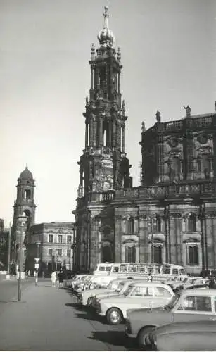 Allemagne foto city1965 Dresden cathedral