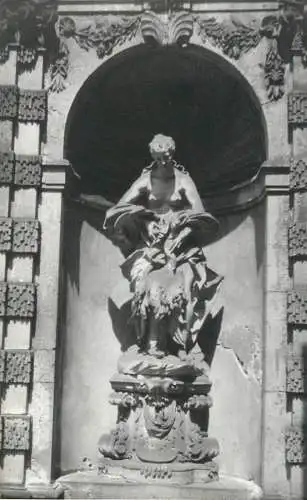 Allemagne foto city1965 Dresden palace grounds statues