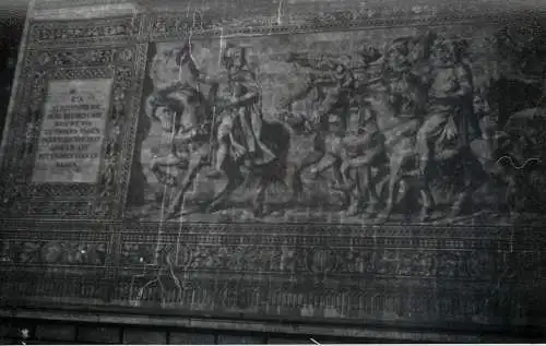 Allemagne foto city1965 Dresden fresco with battle scene