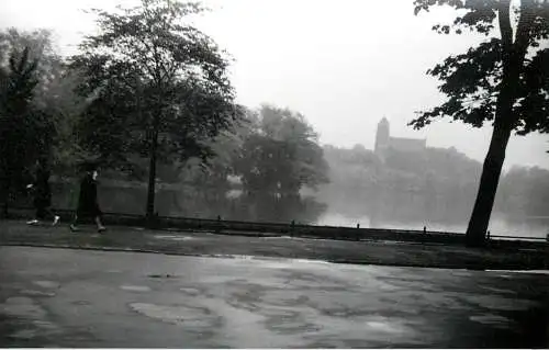 Allemagne foto city1965 Chemnitz Karl-Marx-Stadt river scene